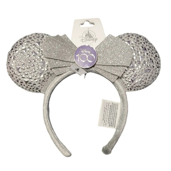 Disney Accessories - NWT Disney Parks 100 Years Platinum Cast Member Mickey Ears Headband
